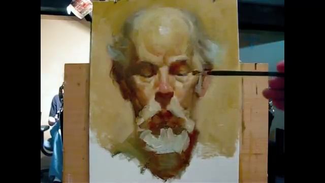 Zimou Tan | Art | "The poet", Alla prima portrait painting demo. смотреть онлайн