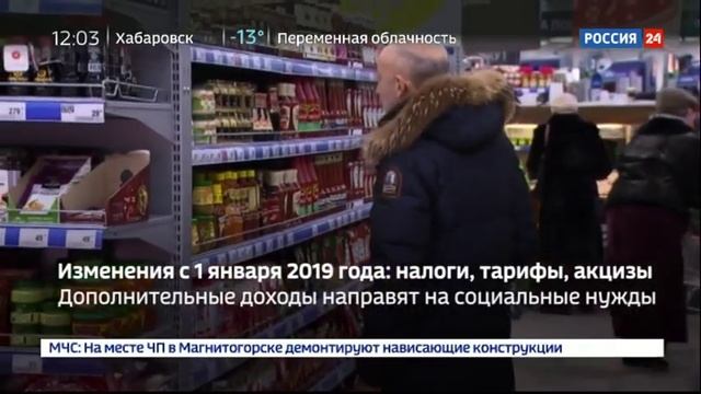 С 1 января выросли тарифы ЖКХ, ставка НДС и акцизы на табак смотреть онлайн