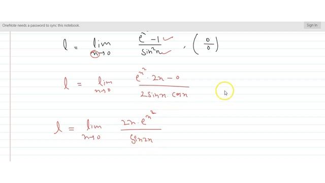 `lim_(x- gt0) (e^(x^2)-1)/sin^2x` смотреть онлайн