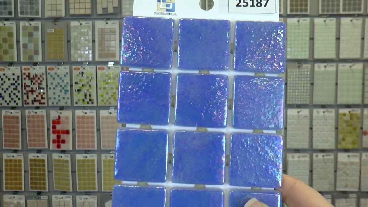 Стеклянная мозаика с перламутром артикул 25187 смотреть онлайн