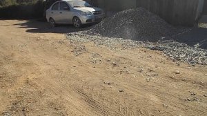 Немного работы САМОДЕЛЬНОГО погрузчика