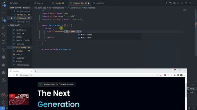 Проект React + Tailwind. My_bank_app Hero компонент #2 #reactjs #проект #django #js #python смотреть онлайн