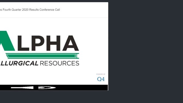 [AMR stock] Alpha Metallurgical Resources Q4 2020 Earnings Call (3/15/21) смотреть онлайн