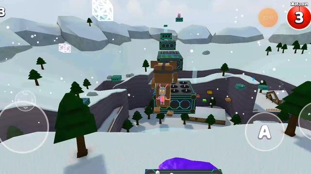 прохождение паркура в Снежной долине super bear adventure смотреть онлайн