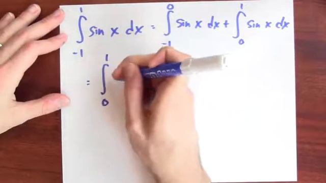 11 - 14 - 11.13 What is the integral of sin x dx from -1 to 1 [315] смотреть онлайн