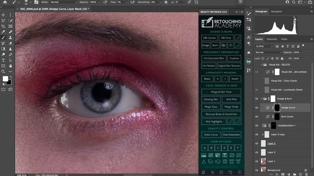How to retouch eyes in photoshop | Dodge & Burn смотреть онлайн