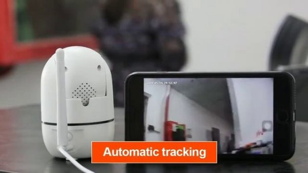 Smart Surveillance Camera Automatic Tracking Smart Home Security Indoor WiFi Wireless Baby Monitor