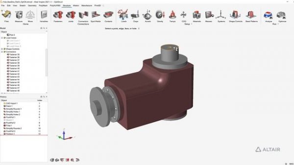 Altair Inspire Topology Optimization Workflow