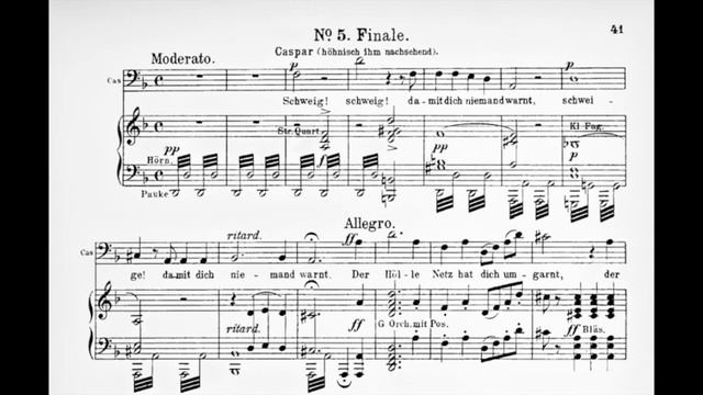 Hermann Uhde sings Kaspar's aria from Weber's Der Freischütz смотреть онлайн