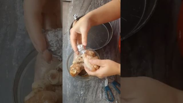Любимый ужин всей семьи. куриные ножки Чупа Чупс. смотреть онлайн