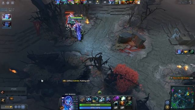 Dota 2 - Arc Warden Bot Practice. смотреть онлайн