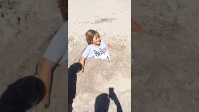 Toby buried in the sand смотреть онлайн