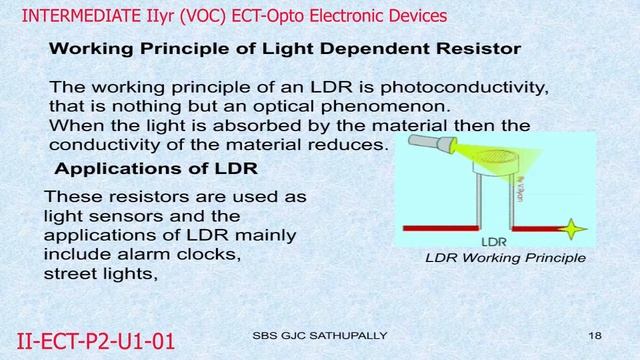 VOCATIONAL ELECTRONICS & COMMUNICATION TECHNICIAN 2ND YEAR P2 - U1- 01 - OPTO ELECTRONIC DEVICES смотреть онлайн