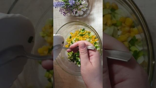 Вкусный и простой салат🔥👍🏽 #еда #2024 #рецепты #shorts #вкусно ➡️ смотреть онлайн