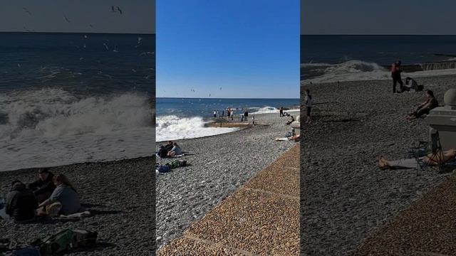 АДЛЕР. Отличная погода. Набережная 25 февраля. смотреть онлайн