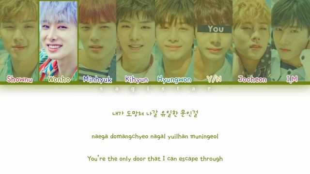 Monsta X (몬스타엑스) - 'Newton' [8 Members Ver.] lyrics (color coded lyrics) смотреть онлайн