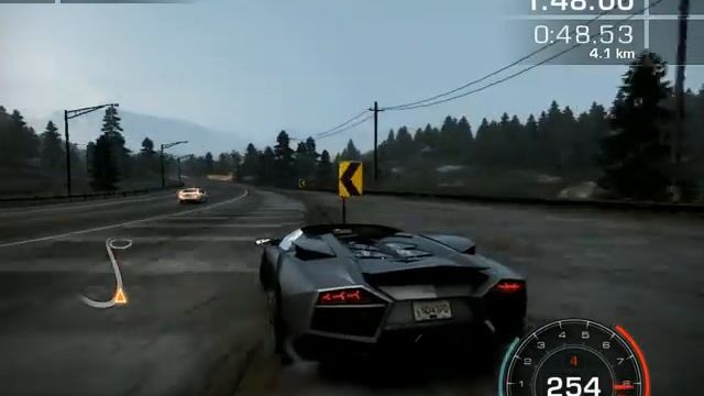 Need For Speed Hot Pursuit (2010) - Lamborghini Reventon Roadster Time Attack смотреть онлайн