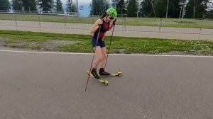 Вес тела на лыжероллерах. #коньковыйход