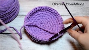 Корзина из трикотажной пряжи "Нежность". Мастер класс