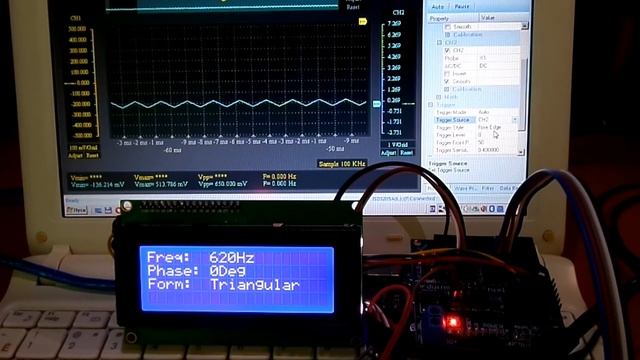 Генератор сигналов из AD9833 и Ардуино смотреть онлайн