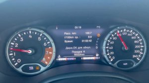 Jeep Renegade. Расход топлива. Замеры 80-120; 0-100