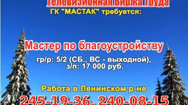 8 февраля_08.30_РАБОТА В НИЖНЕМ НОВГОРОДЕ_Телевизионная Биржа Труда смотреть онлайн