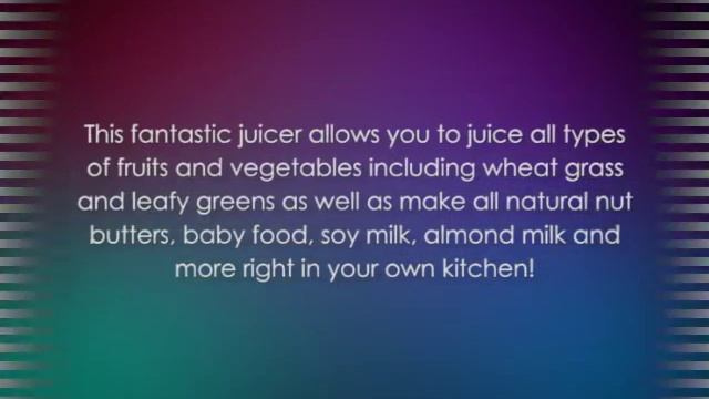 Omega Chrome Heavy Duty Masticating Juicer 8008 смотреть онлайн