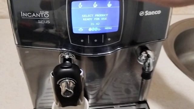 Saeco Incanto Sirius пример работы