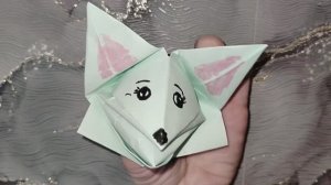 Оригами. Игрушка для детей. Лисенок. Бумажная игрушка. Поделки с детьми. Оригами фигурки зверей