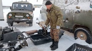 Самоделки для тайги. Обзор мотобуксировщиков. Часть 7. Толкач.