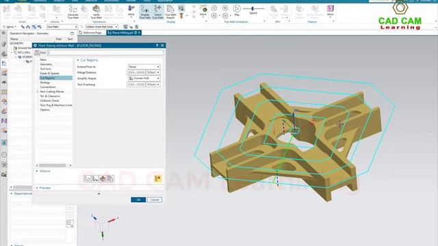 Siemens NX CAM Tutorials #4 | Planar Mill operation - Face Mill (NX 1953 version) смотреть онлайн