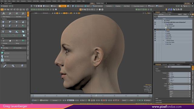 MODO _ Octane 2020 new Hair Material смотреть онлайн