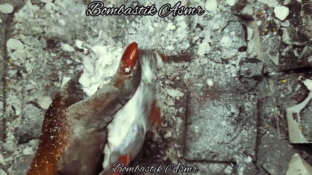 Fresh Blocks W/Pink Holi Powder And Black Pigment // #gymchalk #asmr #asmrsounds #asmrcommunity