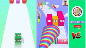 Infinity Run 2048: Jelly Cube (vs) Layer Man - ASMR Gameplay (Freeplay, Max Level) New Update