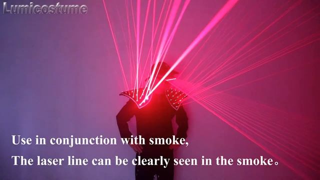 Free Shipping Red Laser Vest Shoulder Laser Glasses DJ Singer Wears Bar Party Cosplay Rechargeable смотреть онлайн