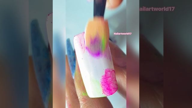 How to use Neon pigment powder| neon powder 💅🏻💅🏻 step by step using neon pigment powder 🤗💅🏻 смотреть онлайн