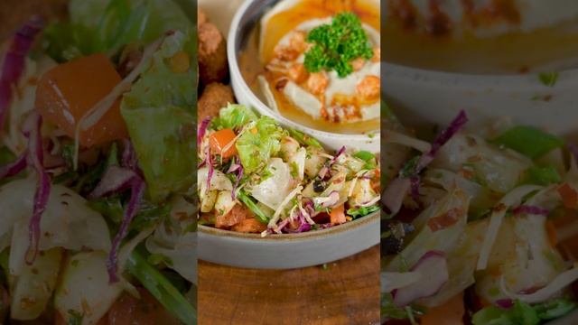 Falafel Platter | How To Make Falafel And Hummus | Lebanese Cuisine смотреть онлайн