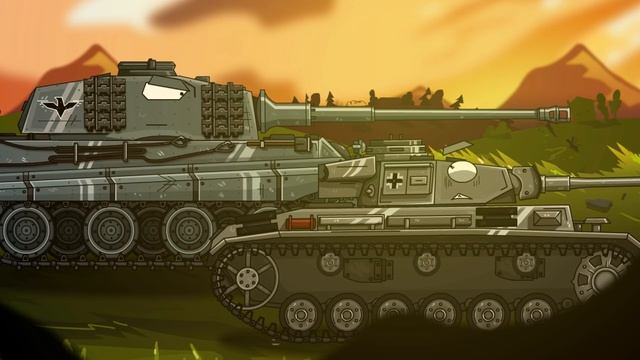 СТАЛЬНОЙ МОНСТР РАТТЕ-44 ИДЕТ НА ПРОЛОМ - мультики про танки(ТаНкоаниме) смотреть онлайн