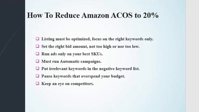 Amazon PPC ACOS to High? How to reduce PPC ACOS to 20% смотреть онлайн