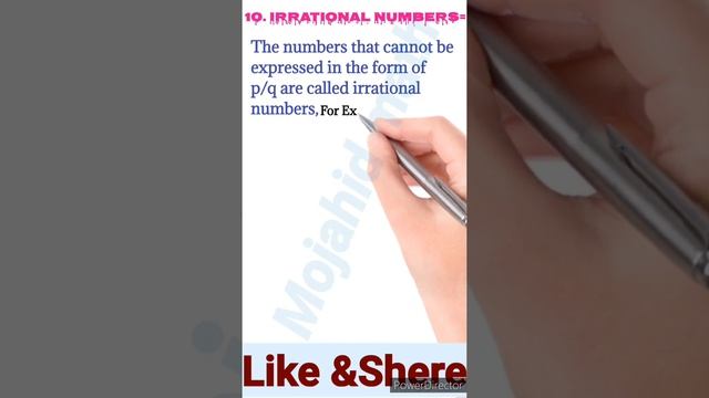 Irrational number (अपरिमेय संख्या)//Irrational number with example//Mojahid math смотреть онлайн