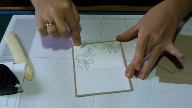 Vierfach Faltkarte mit Designerpapier kreativ coloriert aus der SAB 2017 смотреть онлайн