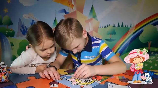 Картина из цветного песка Девочка с собачкой смотреть онлайн