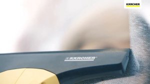 Как помыть окна и зеркала стеклоочистителем Karcher WV2?