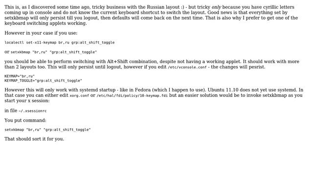 Unix & Linux: Change keyboard layout using Cyryllic character (2 Solutions!!) смотреть онлайн
