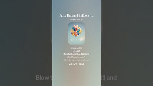 Party Hats and Balloons 2 1 #music #newyearsongforkids #newyear #lyrics #happynewyearlyrics смотреть онлайн