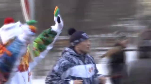 Встреча олимпийского огня 2 Красноярск Мира смотреть онлайн