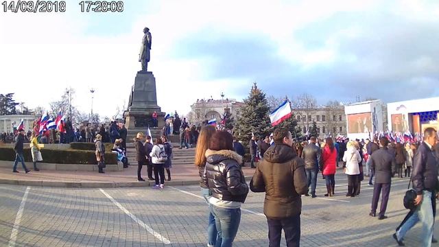 Крымская весна на площади Нахимова Севастополь смотреть онлайн