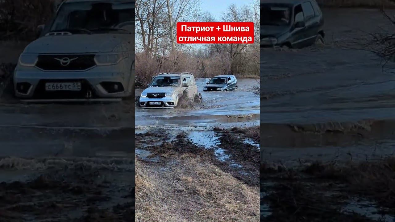 УАЗ патриот спасает Шниву! #offroad #offroad4x4 #4х4_полный_привод #4х4 #niva #hiphop #remix