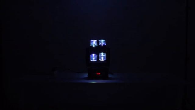 Tomshine Double Wheel Full Color Head Moving Lamp Sound Control Auto Rotating LED Stage Light смотреть онлайн