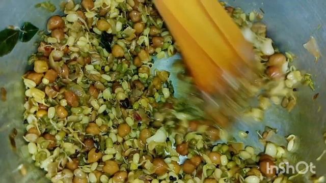 healthy sprouted grains masala for morning breakfast |diet recepi | mixed grains palya | kaalu paly смотреть онлайн